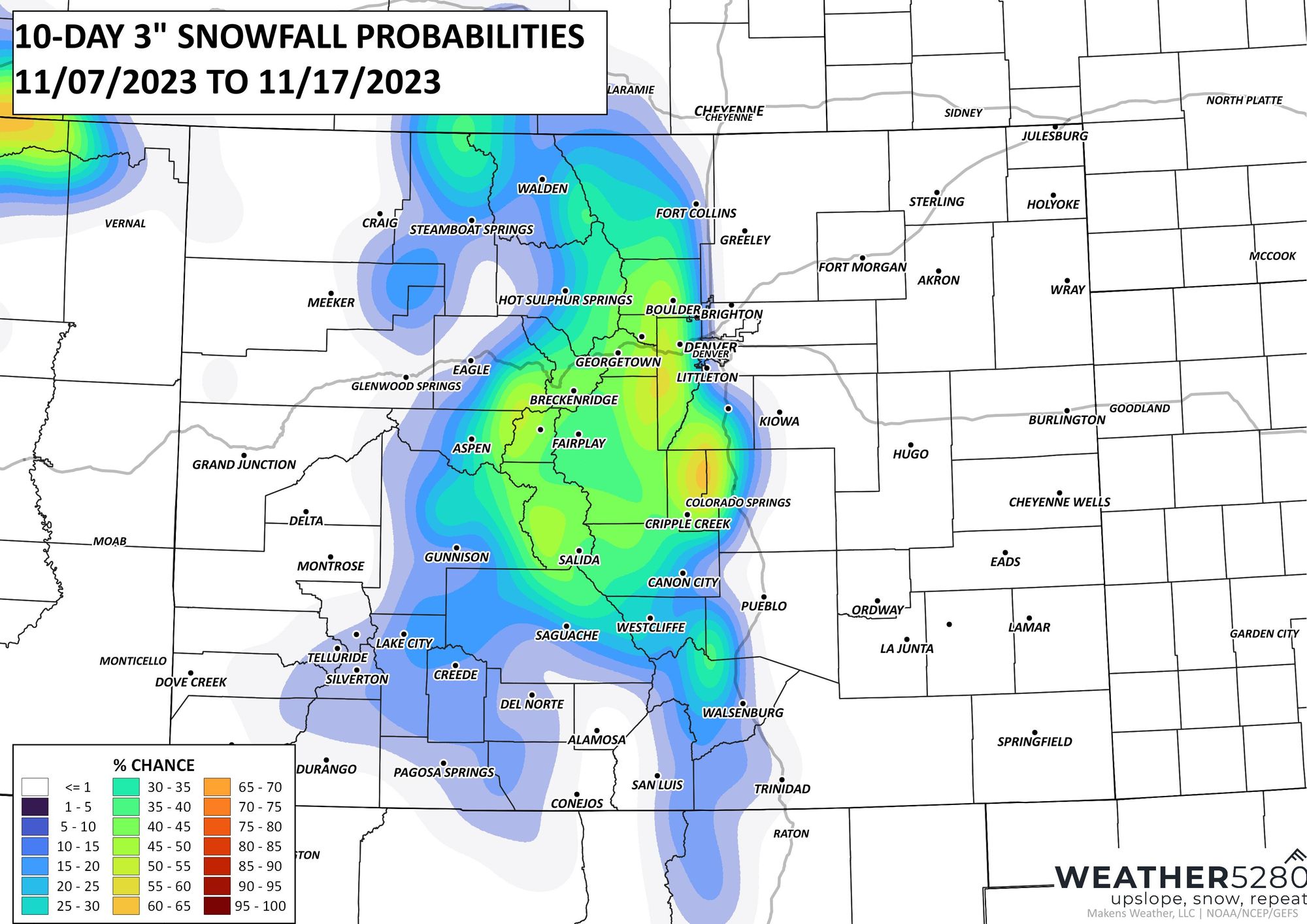 Denver weather 30 degree drop in the next 24 hours